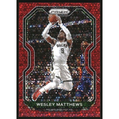 2020-21 Panini Prizm Prizms Fast Break Red #168 Wesley Matthews