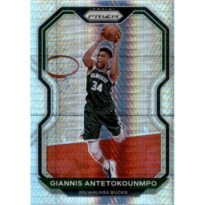 2020-21 Panini Prizm Prizms Hyper #111 Giannis Antetokounmpo