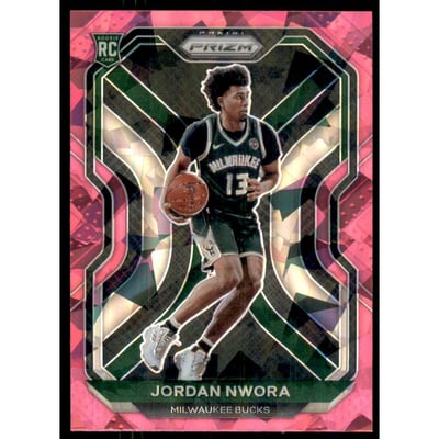 2020-21 Panini Prizm Prizms Pink Ice #273 Jordan Nwora