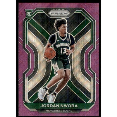 2020-21 Panini Prizm Prizms Purple Wave #273 Jordan Nwora
