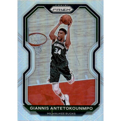 2020-21 Panini Prizm Prizms Silver #111 Giannis Antetokounmpo