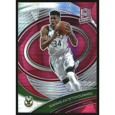2020-21 Panini Spectra Asia Red #25 Giannis Antetokounmpo