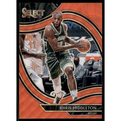 2020-21 Select Prizms Red Wave #256 Khris Middleton