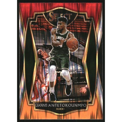 2020-21 Select Prizms Red White Orange Flash #117 Giannis Antetokounmpo
