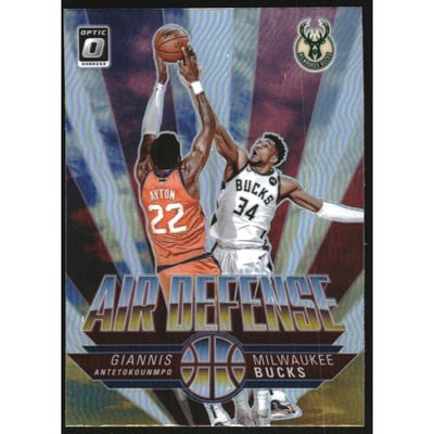 2021-22 Donruss Optic Air Defense Holo #3 Giannis Antetokounmpo