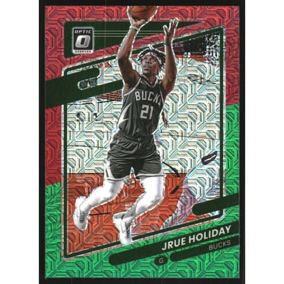 2021-22 Donruss Optic Choice Red and Green #40 Jrue Holiday