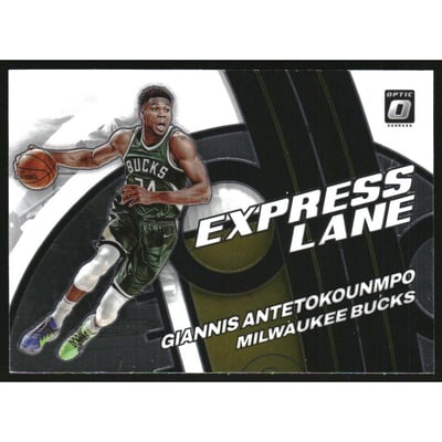 2021-22 Donruss Optic Express Lane #3 Giannis Antetokounmpo