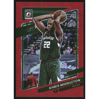 2021-22 Donruss Optic Red #143 Khris Middleton