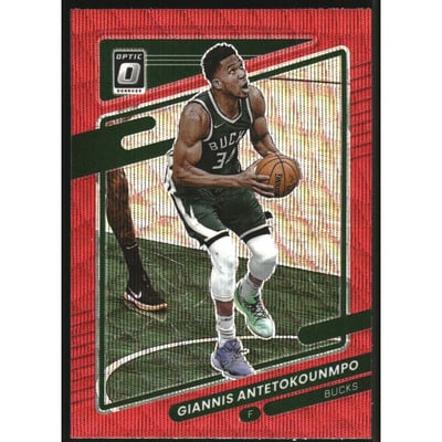 2021-22 Donruss Optic Red Wave #31 Giannis Antetokounmpo