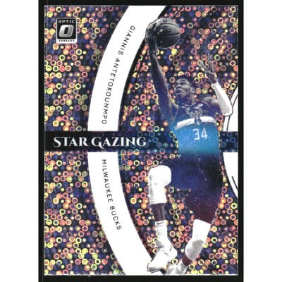 2021-22 Donruss Optic Star Gazing Holo Fast Break #3 Giannis Antetokounmpo