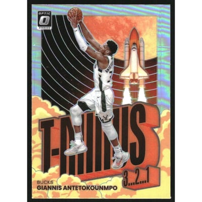 2021-22 Donruss Optic T-Minus 3...2...1... Holo #3 Giannis Antetokounmpo
