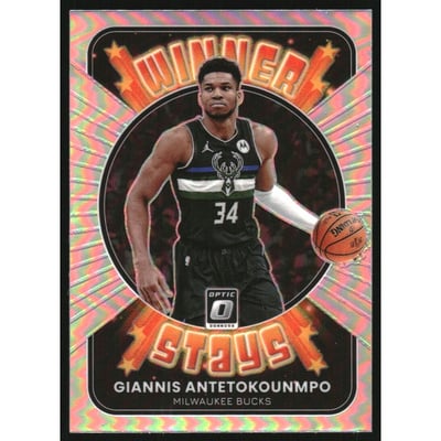 2021-22 Donruss Optic Winner Stays Holo #1 Giannis Antetokounmpo