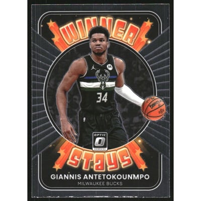 2021-22 Donruss Optic Winner Stays #1 Giannis Antetokounmpo