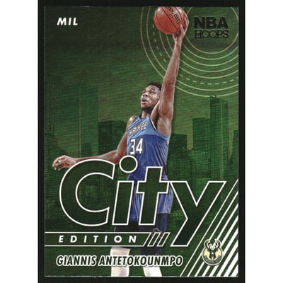 2021-22 Hoops City Edition Holo #7 Giannis Antetokounmpo