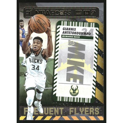 2021-22 Hoops Frequent Flyers Winter Holo #2 Giannis Antetokounmpo