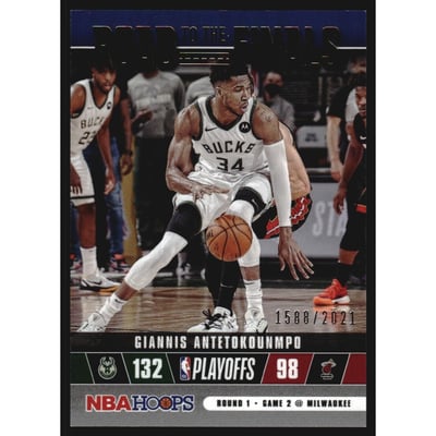 2021-22 Hoops Road to the Finals #9 Giannis Antetokounmpo/2021