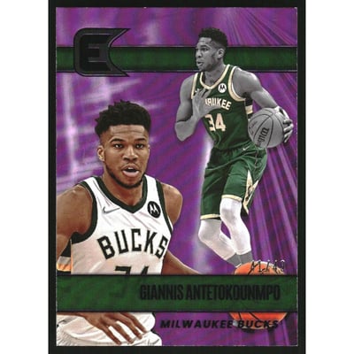 2021-22 Panini Chronicles Purple #303 Giannis Antetokounmpo/Essentials
