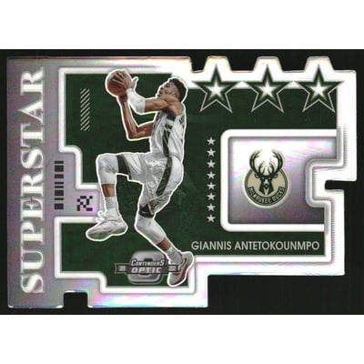 2021-22 Panini Contenders Optic Superstars #6 Giannis Antetokounmpo