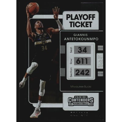 2021-22 Panini Contenders Playoff Ticket #73 Giannis Antetokounmpo