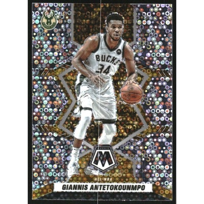 2021-22 Panini Mosaic Mosaic Fast Break Silver #281 Giannis Antetokounmpo ALL