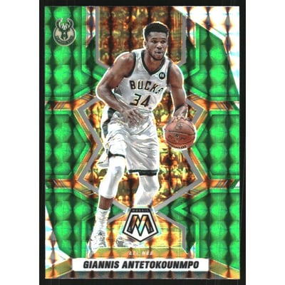 2021-22 Panini Mosaic Mosaic Green #281 Giannis Antetokounmpo ALL