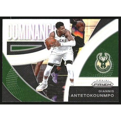 2021-22 Panini Prizm Dominance Prizms Silver #12 Giannis Antetokounmpo