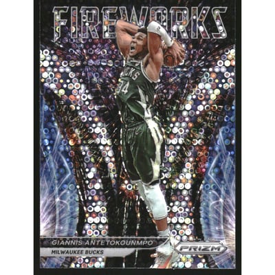 2021-22 Panini Prizm Fireworks Fast Break #3 Giannis Antetokounmpo