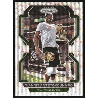 2021-22 Panini Prizm Prizms Factory Set Silver Wave #1 Giannis Antetokounmpo