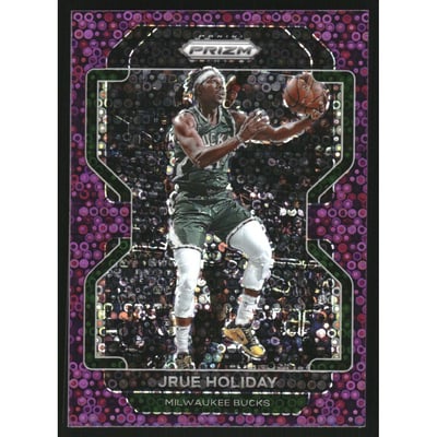 2021-22 Panini Prizm Prizms Fast Break Purple #8 Jrue Holiday