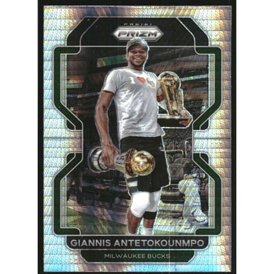 2021-22 Panini Prizm Prizms Hyper #1 Giannis Antetokounmpo