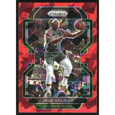 2021-22 Panini Prizm Prizms Red Ice #8 Jrue Holiday