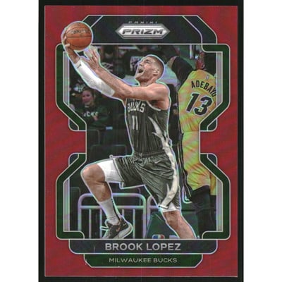 2021-22 Panini Prizm Prizms Red #134 Brook Lopez