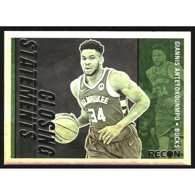 2021-22 Panini Recon Closing Statements #5 Giannis Antetokounmpo