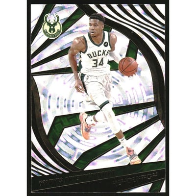 2021-22 Panini Revolution Fractal #4 Giannis Antetokounmpo