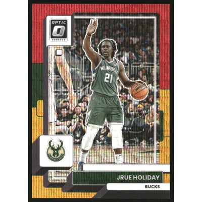 2022-23 Donruss Optic Red and Gold Wave #91 Jrue Holiday