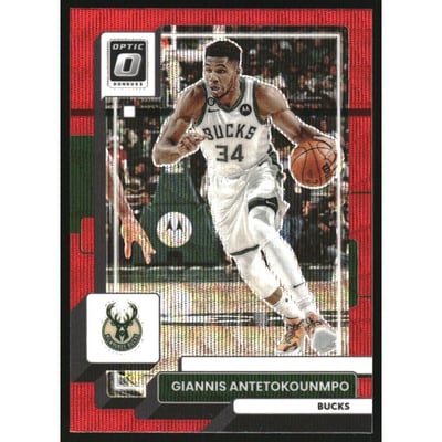 2022-23 Donruss Optic Red Wave #75 Giannis Antetokounmpo