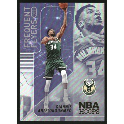 2022-23 Hoops Frequent Flyers Holo #4 Giannis Antetokounmpo
