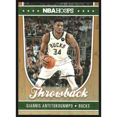 2022-23 Hoops Hoops Throwback #21 Giannis Antetokounmpo