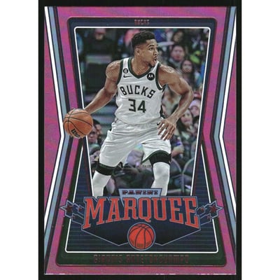 2022-23 Panini Chronicles Pink #259 Giannis Antetokounmpo/Marquee