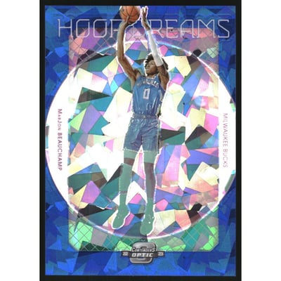 2022-23 Panini Contenders Optic Hoop Dreams Blue Cracked Ice #3 MarJon Beauchamp