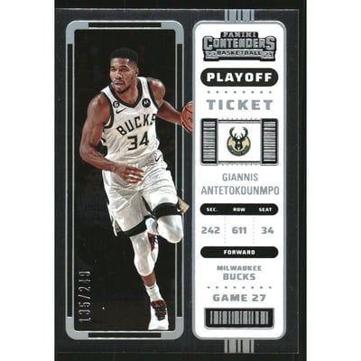2022-23 Panini Contenders Playoff Ticket #35 Giannis Antetokounmpo
