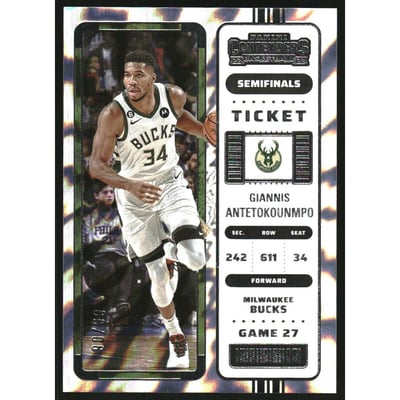 2022-23 Panini Contenders Semifinal Ticket #35 Giannis Antetokounmpo