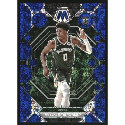 2022-23 Panini Mosaic Mosaic Fast Break Blue #218 MarJon Beauchamp