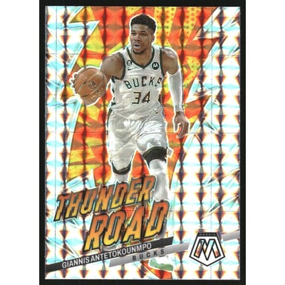 2022-23 Panini Mosaic Thunder Road Mosaic #6 Giannis Antetokounmpo