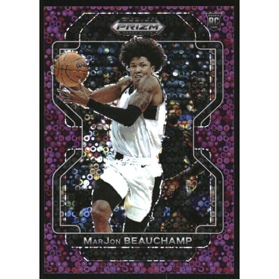 2022-23 Panini Prizm Draft Picks Prizms Purple Circles #72 MarJon Beauchamp