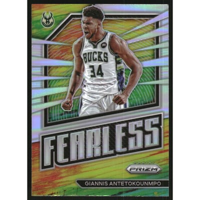 2022-23 Panini Prizm Fearless Prizms Silver #1 Giannis Antetokounmpo