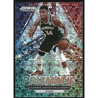 2022-23 Panini Prizm Prizmatic Prizms Fast Break #5 Giannis Antetokounmpo