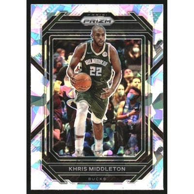 2022-23 Panini Prizm Prizms Ice #112 Khris Middleton