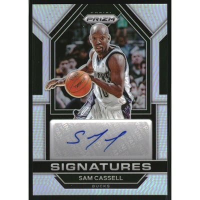 2022-23 Panini Prizm Signatures Prizms Silver #29 Sam Cassell