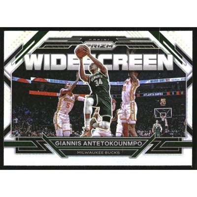 2022-23 Panini Prizm Widescreen Prizms Silver #7 Giannis Antetokounmpo